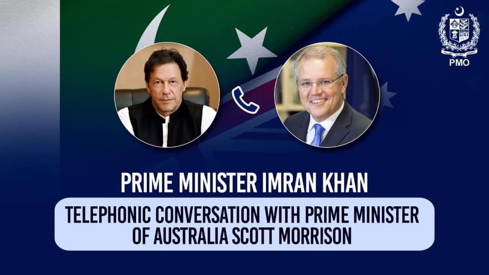 Prime Minister Imran Khan’s telephonic conversation with Prime Minister of Australia, Honourable Scott Morrison
