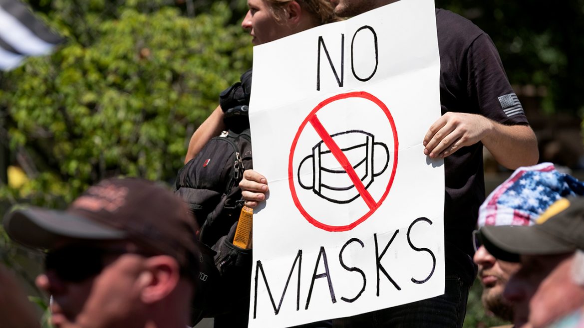 Anti-mask protester says ‘nobody
