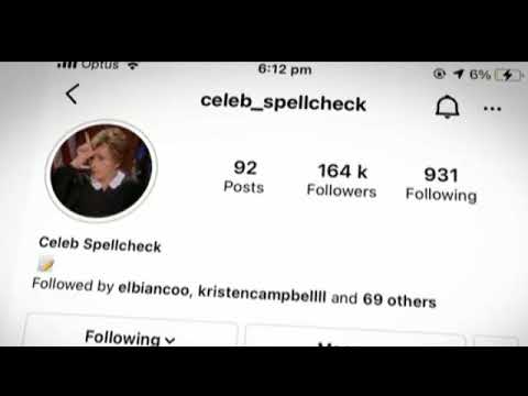 Instagram cop Celeb Spellcheck retires
