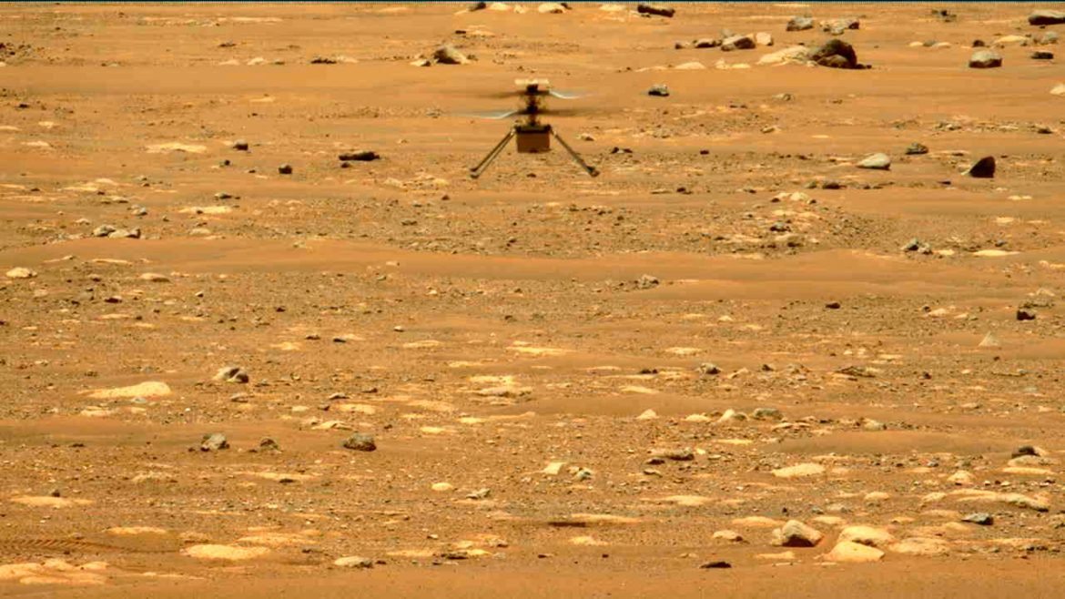 NASA Mars helicopter heard humming