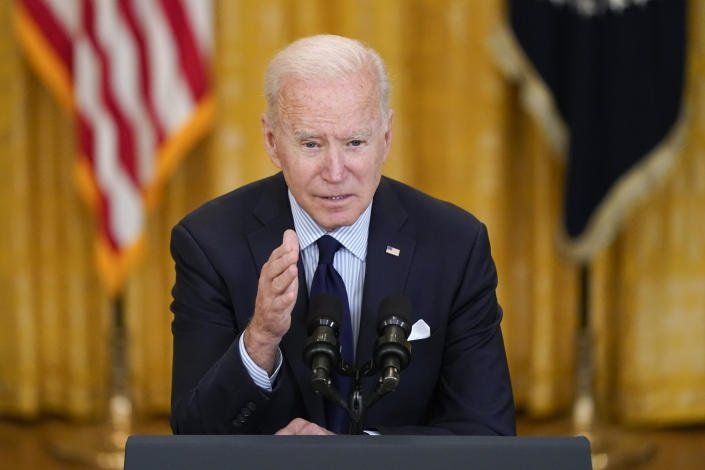Biden denies benefits are holding back job