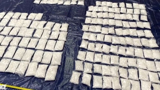 Close to $100 million in drugs found in heater