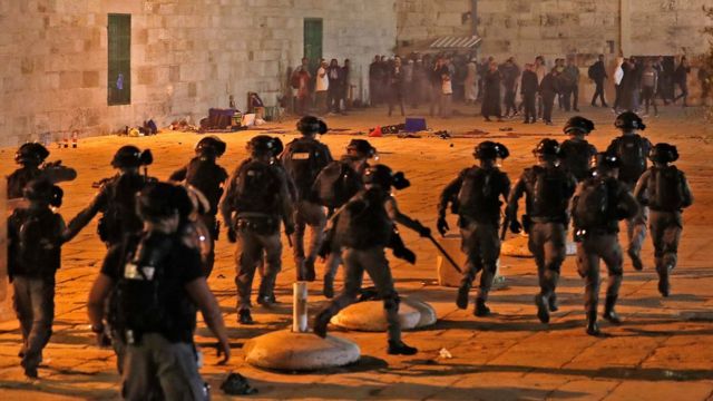 یروشلم میں ہونے والی جھڑپوں میں کم از کم 163 فلسطینی