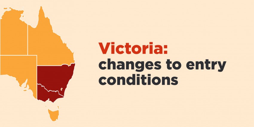 Border rules change between Victoria and WA