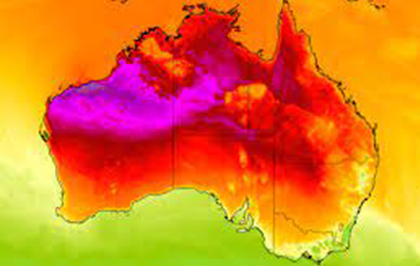 Exceptionally hot air will cause temperatures
