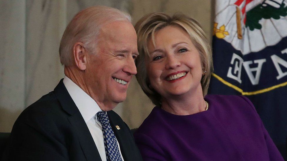 Joe Biden, Hillary Clinton banned from