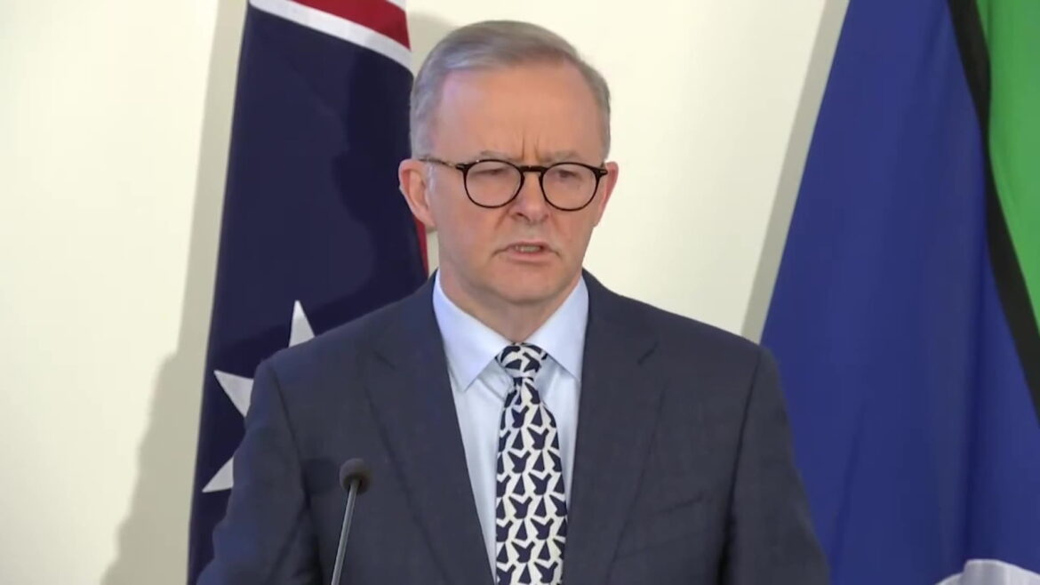 PM Anthony Albanese tears up during