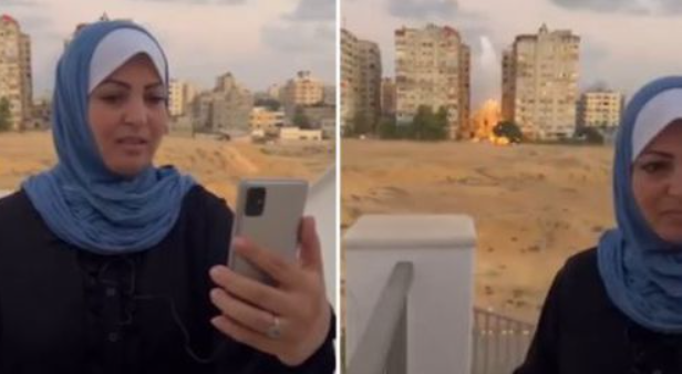 Woman’s live cross from Gaza interrupted