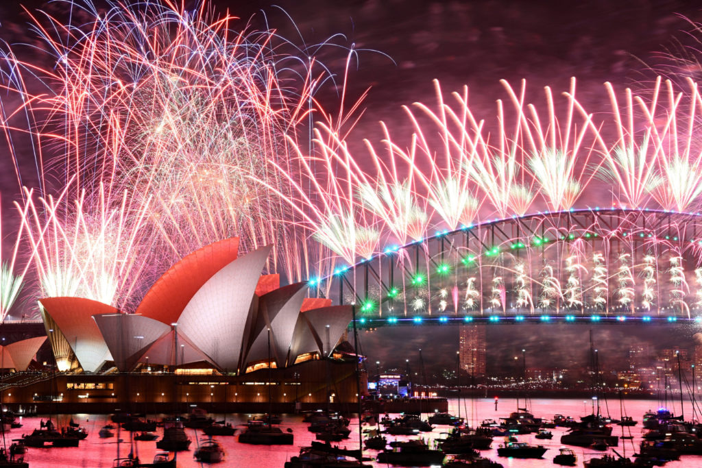 Spectacular fireworks light up Sydney